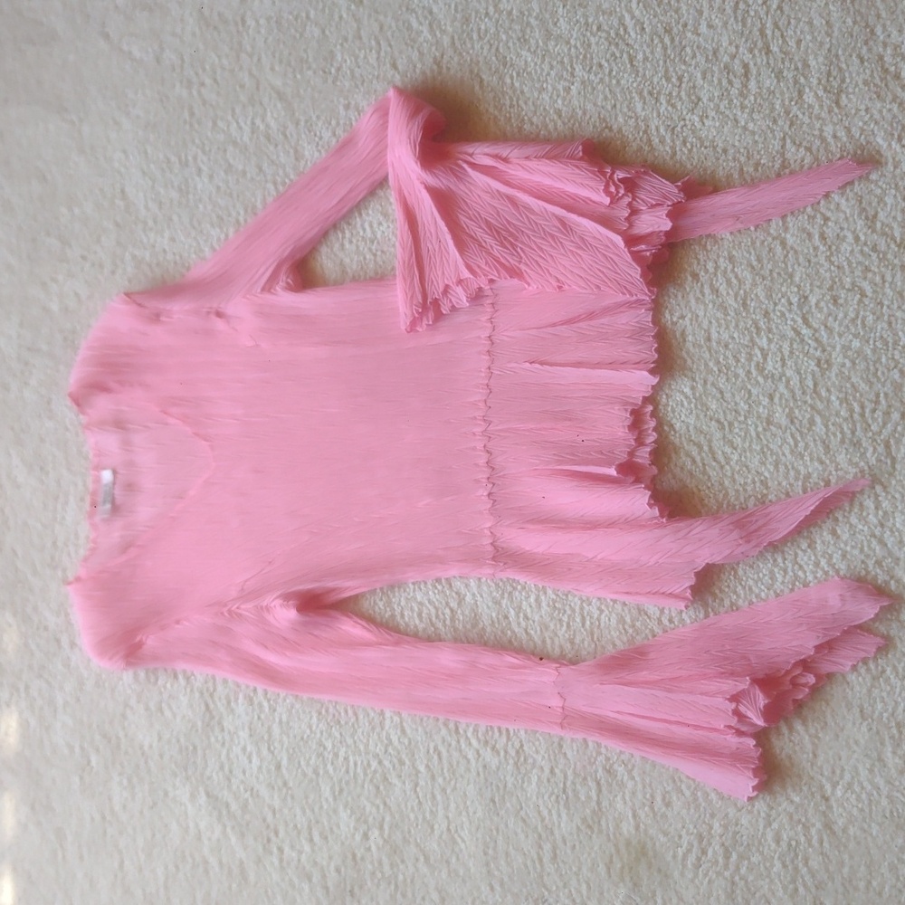 Designer pink BoHo blouse